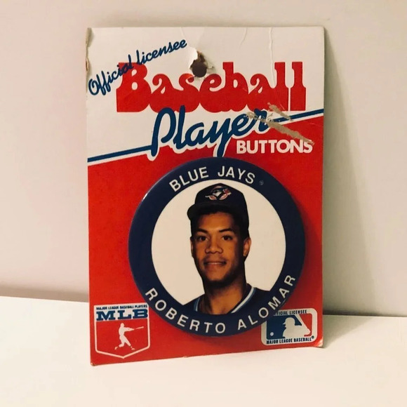 Vtg Roberto Alomar Baseball Player Button Toronto  Blue Jays - Picture 13 of 13